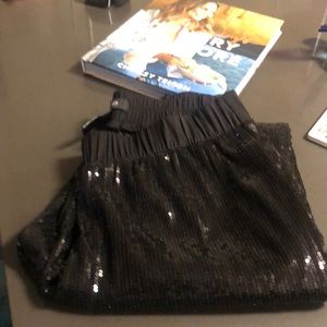 Black dress jogging pants